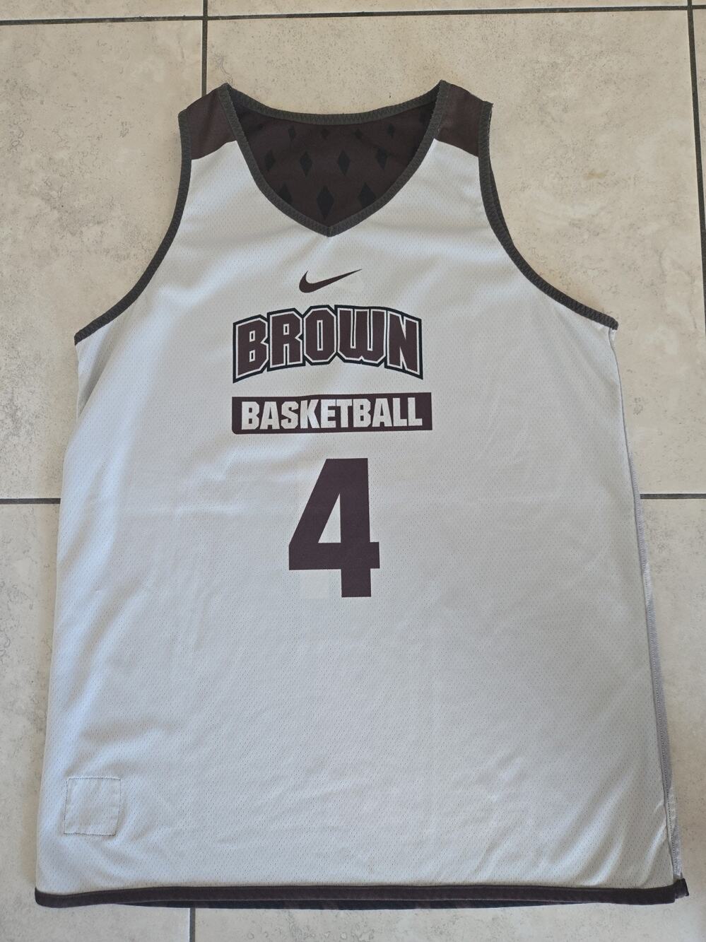 Vintage Nike Brown University Bears Basketball TEAM ISSUED Practice Jersey L